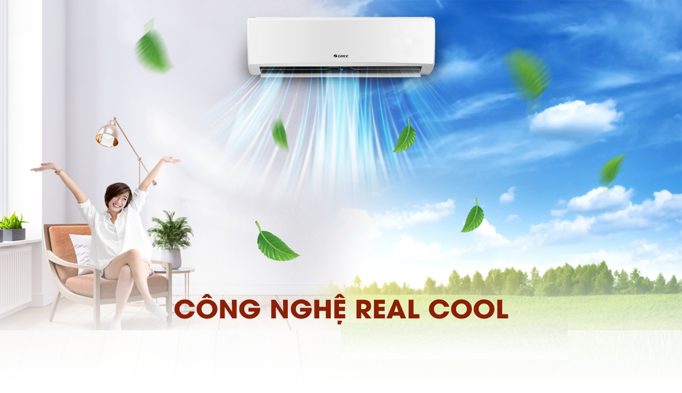 Máy lạnh Gree 1 HP GWC09KB-K6N0C4 - Công nghệ làm lạnh tiên tiến , mát lạnh tự nhiên