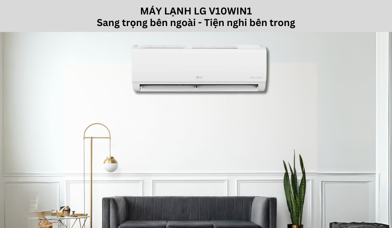 Máy lạnh LG Inverter 1 HP V10WIN1 lọc sạch bụi bẩn