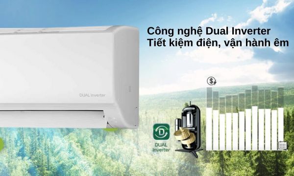 Máy lạnh LG Inverter 1 HP V10WIN1 Công nghệ Inverter tiết kiệm điện
