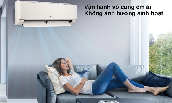 Máy lạnh LG Inverter 1.5 HP V13APIB vận hành êm ái