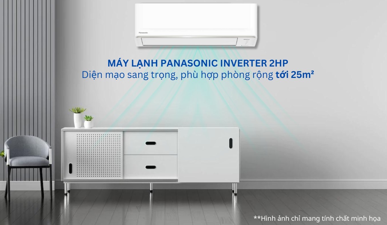 Máy lạnh Panasonic Inverter 2 HP CU/CS-PU18AKH-8 điều hòa 1 chiều