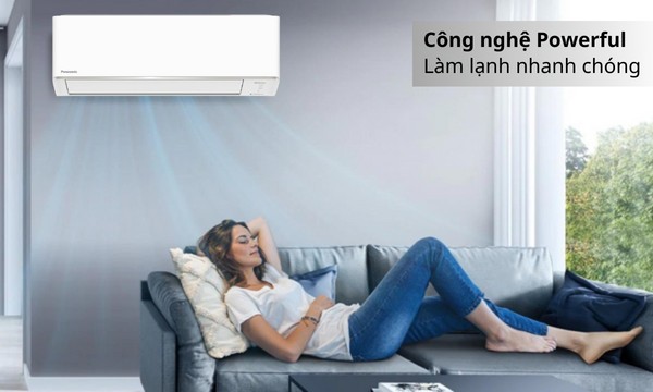 Máy lạnh Panasonic Inverter 1 HP CU/CS-YZ9AKH-8 Công nghệ Powerful làm lạnh siêu tốc