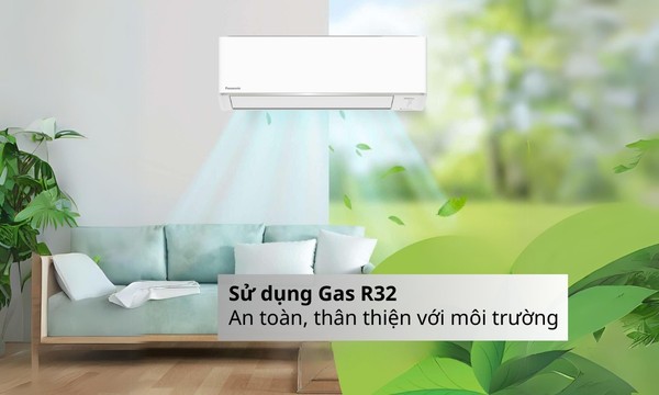 Máy lạnh Panasonic Inverter 1.5 HP CU/CS-YZ12AKH-8 gas R32 thân thiện môi trường