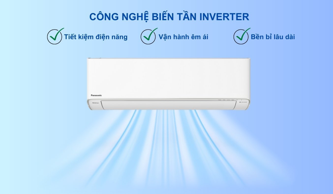 Máy lạnh Panasonic Inverter 1.5 HP CU/CS-XZ12ZKH-8 tiết kiệm điện