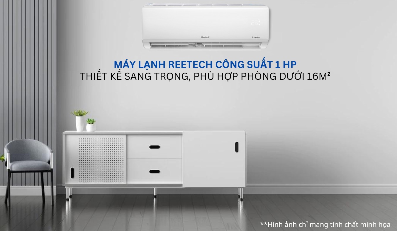 Máy lạnh Reetech Inverter 1 HP RTV9-TC-BI