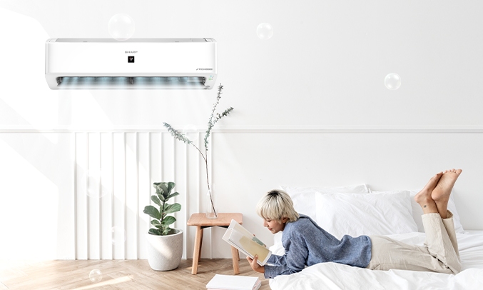 Máy lạnh Sharp Inverter 1 HP AH-XP10YHW - Công nghệ Plasmacluster ion