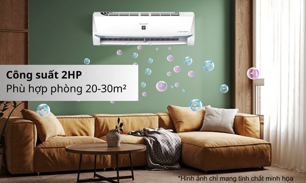 Máy lạnh Sharp Inverter 2 HP AH-XP18BSW Công suất 2 HP