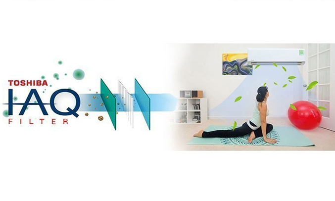 Máy lạnh Toshiba 2HP RAS-H18QKSG-V kháng khuẩn