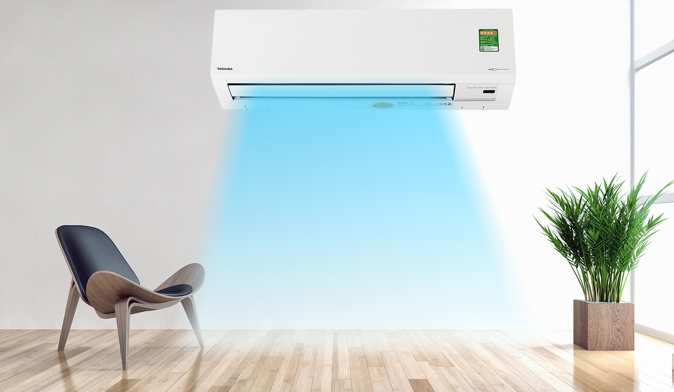 Máy lạnh Toshiba RAS-H13S3KV-V 1.5 HP hai chiều hoạt động tốt 