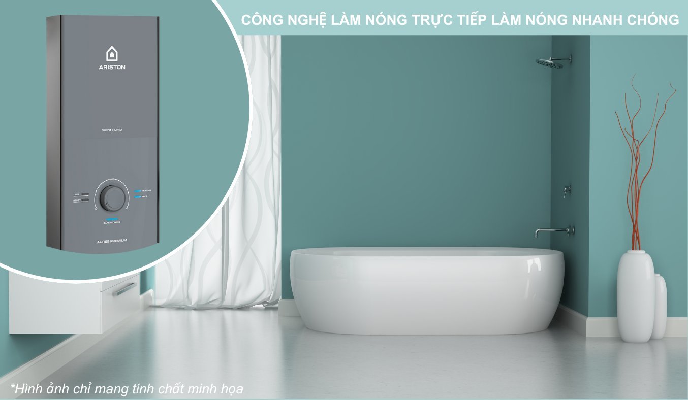Máy nước nóng Ariston AURES Premium 4.5P Space