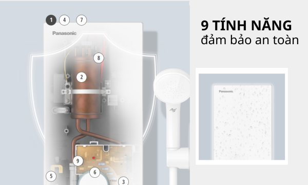 Máy nước nóng trực tiếp Panasonic DH-4VS1VW