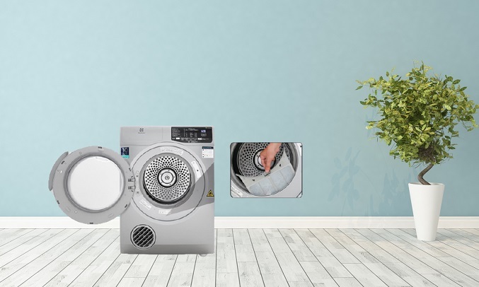 Máy sấy quần áo Electrolux 8 kg EDV805JQSA - Lọc bụi