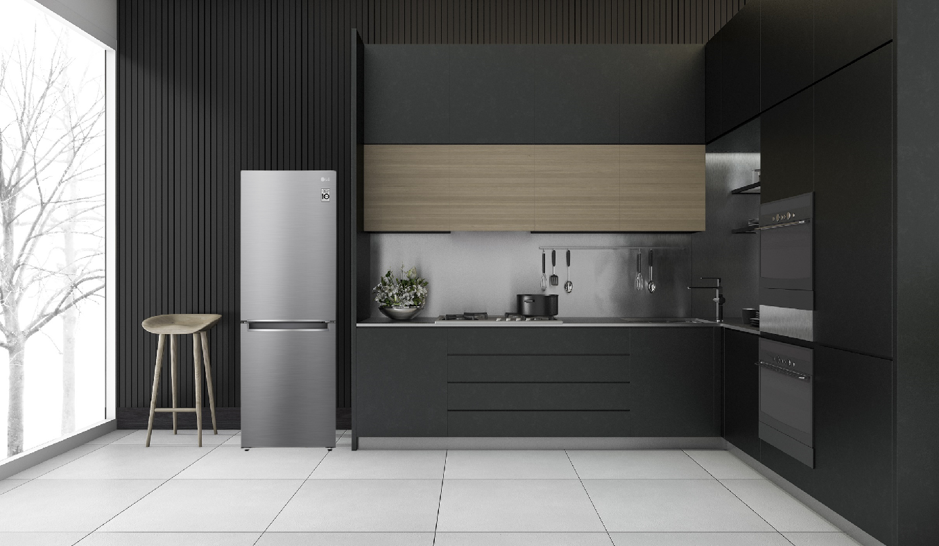 Tủ lạnh LG Inverter 306 Lít GR-B305PS -Công nghệ Inverter tiết kiệm điện, vận hành êm ái 