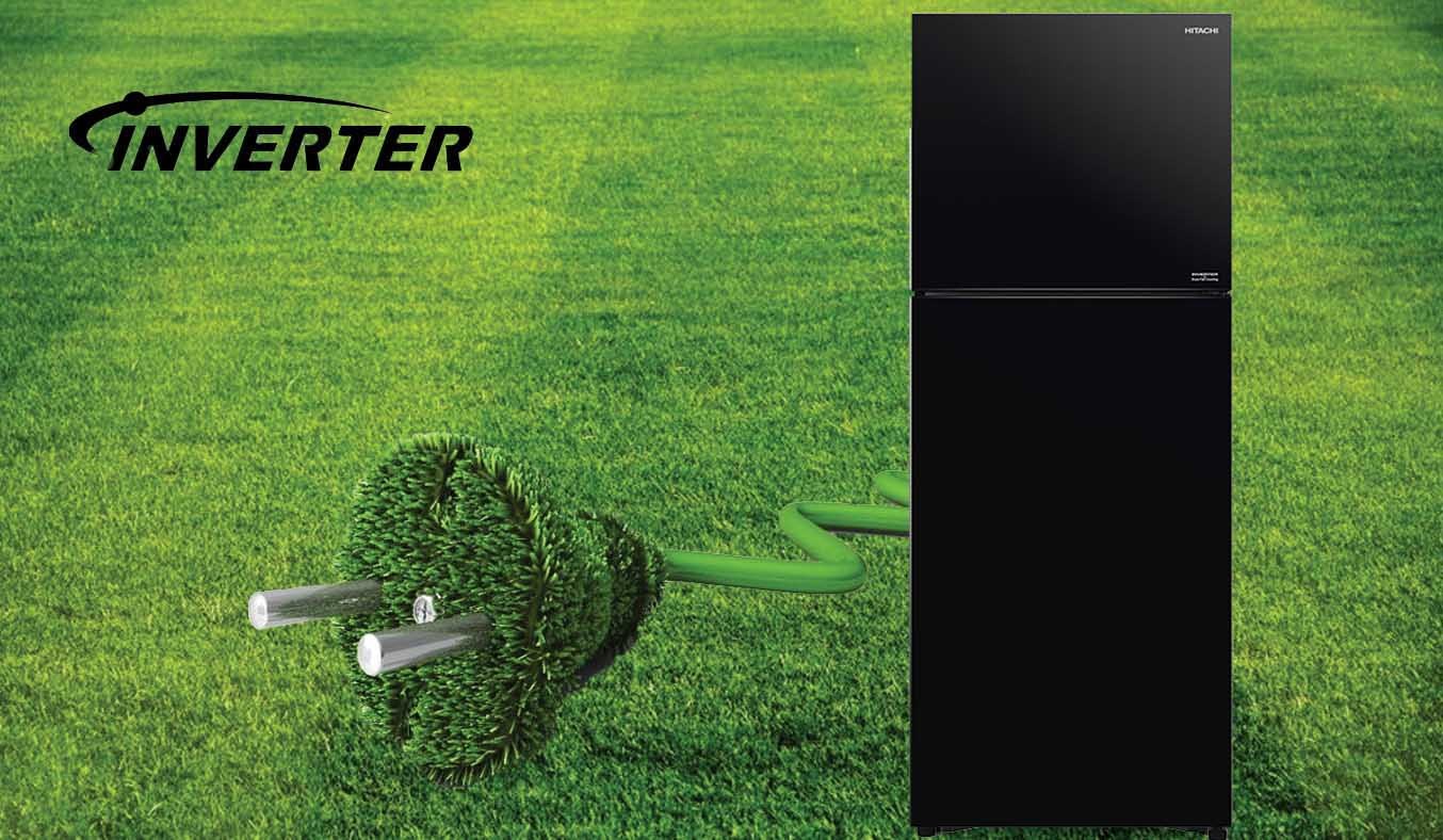 Tủ lạnh Hitachi Inverter 349 lít R-FVY480PGV0 (GBK) - Công nghệ Inverter