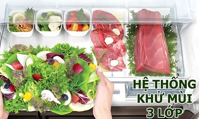 Tủ lạnh Hitachi R-E6200V 657 lít khử mùi