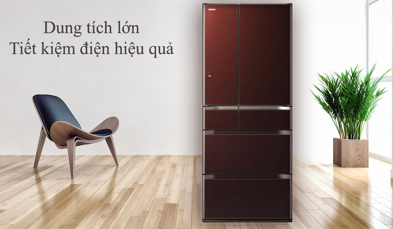 Tủ lạnh loại nào tốt? Tủ lạnh Hitachi R-E6200V 657 lít