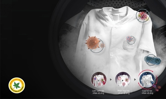 Máy giặt LG Inverter 8 Kg FC1408S3E - Công nghệ giặt hơi nước