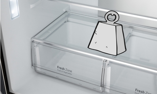 Tủ lạnh LG Inverter 470 lít GR-B50BL kệ kính cường lực