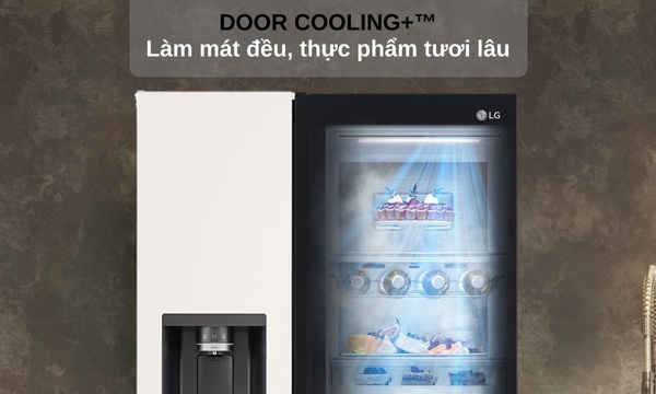 Tủ lạnh LG Inverter 635 lít GR-X257BG công nghệ DoorCooling™
