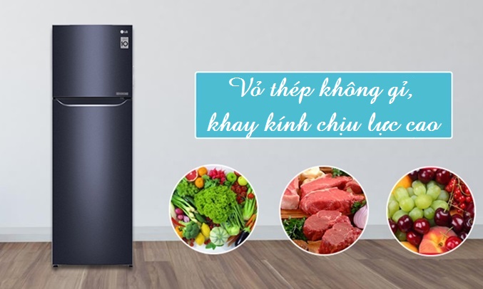 Tủ lạnh LG 255 lít GN-L255PN bền bỉ, chất lượng
