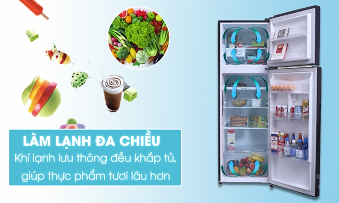 Tủ lạnh LG 255 lít GN-L255PN giúp thực phẩm luôn tươi ngon