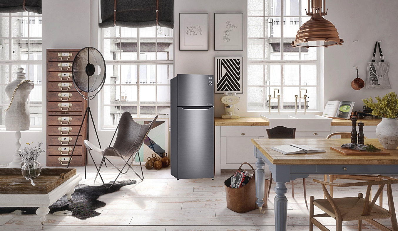 Tủ lạnh LG 315 lít GN-L315PS có thiết kế tinh tế, sang trọng