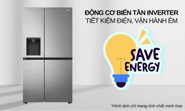 Tủ lạnh LG Inverter 635 lít GR-D257JS công nghệ Inverter Linear