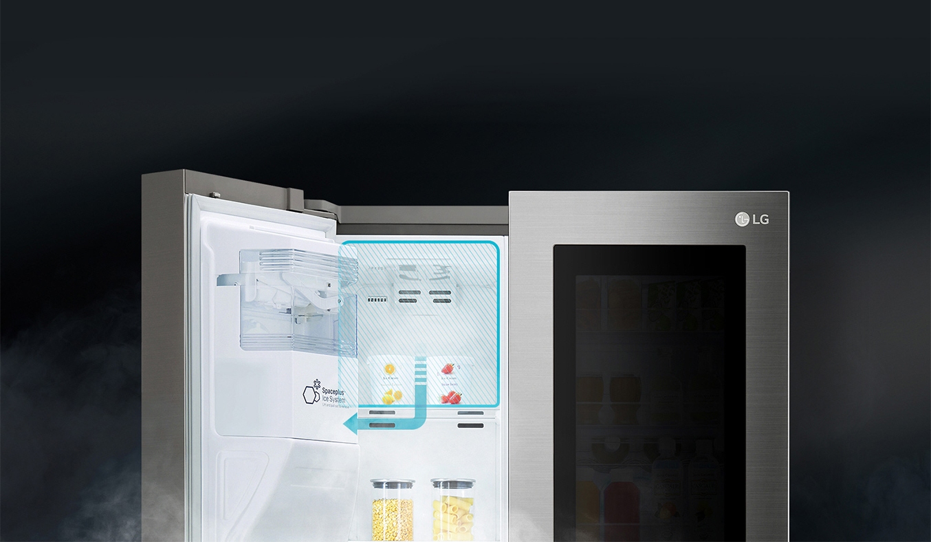 Tủ lạnh LG GR-Q247JS làm đá tinh gọn