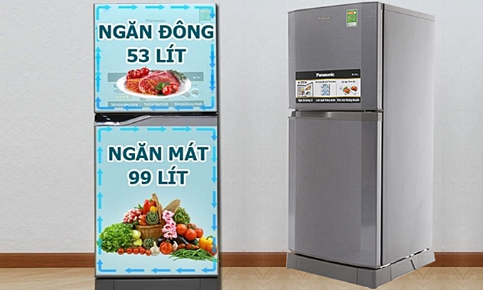 Tủ lạnh Panasonic NR-BJ178SSVN dung tích 152 lít