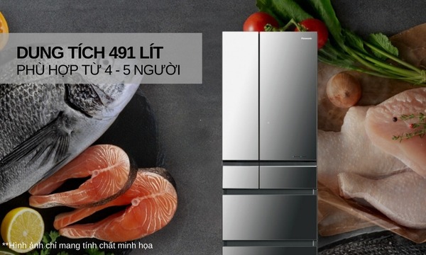 Tủ lạnh Panasonic Inverter 491 lít NR-F503GT-X2