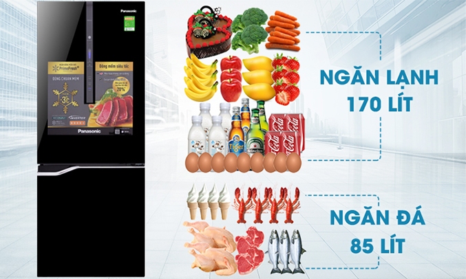 Tủ lạnh Panasonic 255 lít NR-BV288GKV2 thiết kế tinh tế