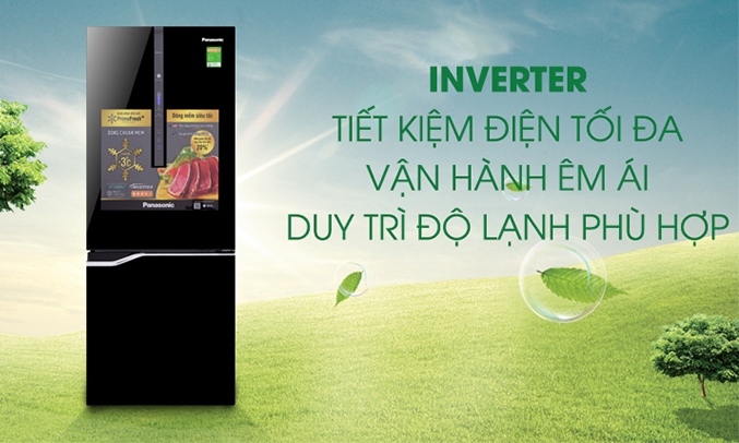 Tủ lạnh Panasonic 255 lít NR-BV288GKV2 trang bị công nghệ Inverter