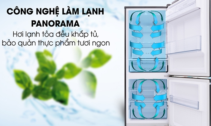Tủ lạnh Panasonic 255 lít NR-BV288GKV2 công nghệ làm lạnh tiên tiến 