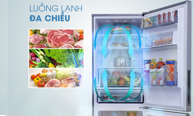 Tủ lạnh Panasonic 290 lít NR-BV329XSVN làm lạnh toàn diện