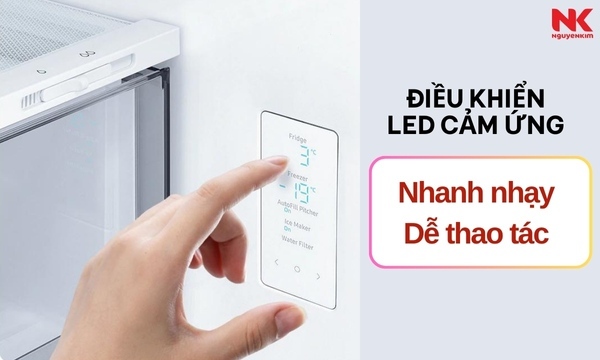 Tủ lạnh Samsung Inverter 648 lít RF59CB66F8S/SV - điều khiển led cảm ứng