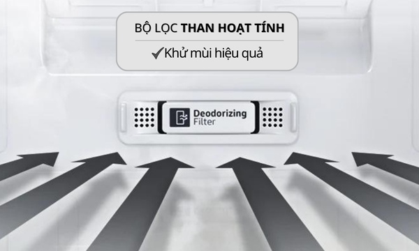 Tủ lạnh Samsung Inverter 236 lít RT22M4032BU bộ lọc than hoạt tính