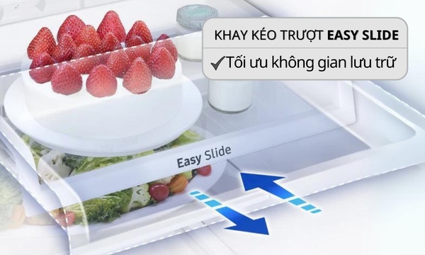 Tủ lạnh Samsung Inverter 236 lít RT22M4032BU Khay kéo linh hoạt