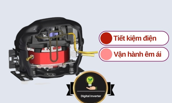 Tủ lạnh Samsung Inverter 345 lít RT35CG5544B1SV - Công nghệ Digital Inverter tiết kiệm điện