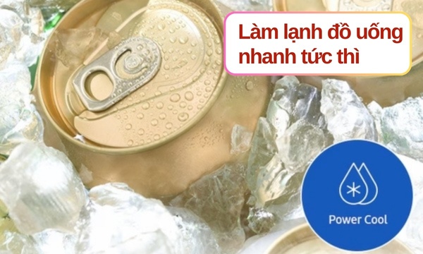 Tủ lạnh Samsung Inverter 345 lít RT35CG5544B1SV - Chế độ Power Cool làm lạnh nhanh