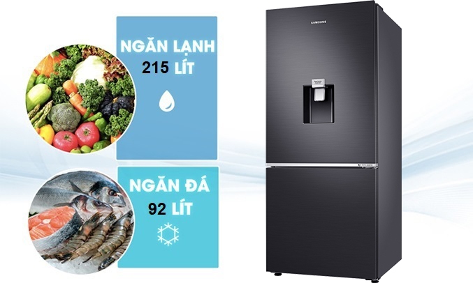 Tủ lạnh Samsung RB30N4180B1 màu đen mờ dung tích lớn