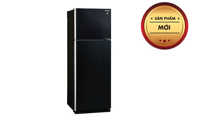 Tủ lạnh Sharp SJ-XP435PG-BK thiết kế mặt gương sang trọng