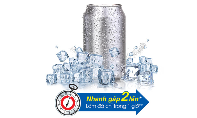 Tủ lạnh Sharp SJ-X196E-CS làm đá siêu nhanh