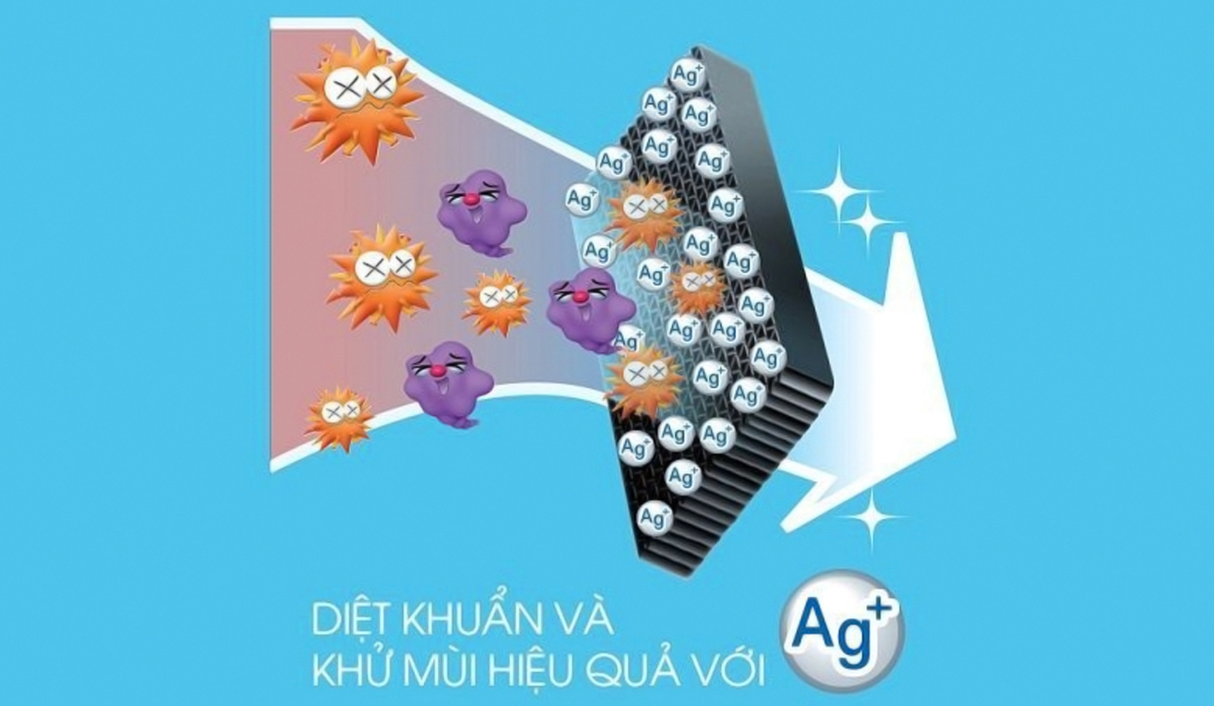 Tủ lạnh Sharp SJ-XP430PG-SL màu bạc diệt khuẩn