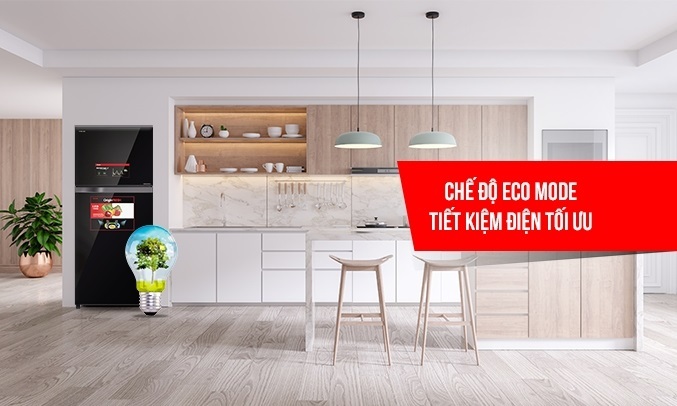 Tủ lạnh Toshiba Inverter 359 lít GR-AG41VPDZ (XK1) - Chế độ Eco Mode tiết kiệm điện tối ưu
