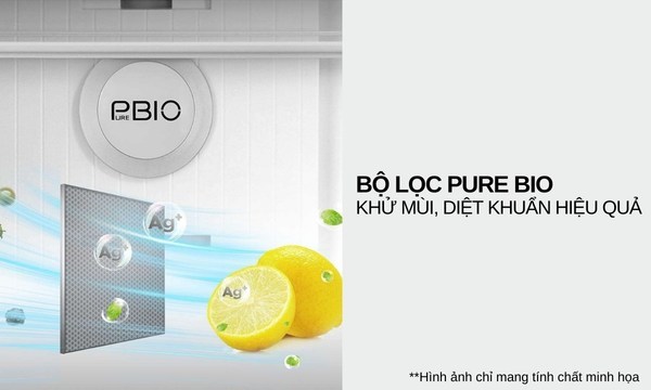 Tủ lạnh Toshiba Inverter 322 lít GR-RB405WE-PMV(06)-MG - PureAir khử mùi, diệt khuẩn hiệu quả