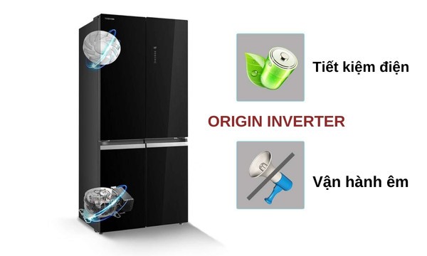 Tủ lạnh Toshiba Inverter 515 lít GR-RF665WIA-PGV(22)-XK - Origin Inverter tiết kiệm điện