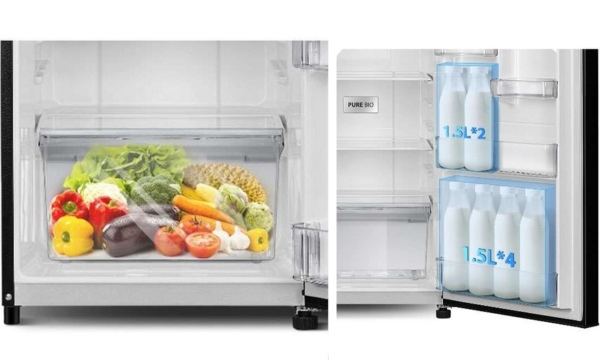 Tủ lạnh Toshiba Inverter 180 lít GR-RT234WE-PMV(52) kệ kính chịu lực