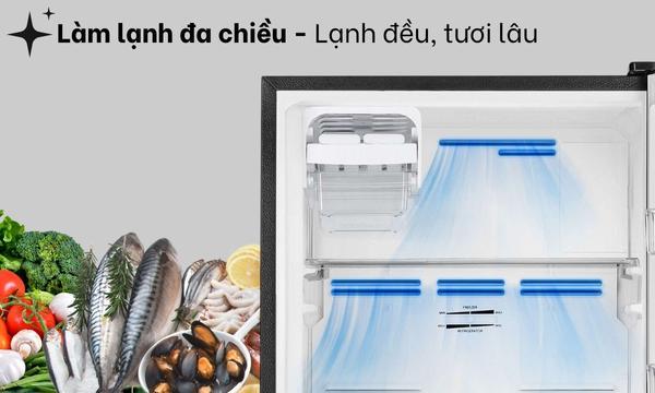 Tủ lạnh Toshiba Inverter 233 lít GR-RT303WE-PMV(52)- công nghệ làm lạnh đa chiều