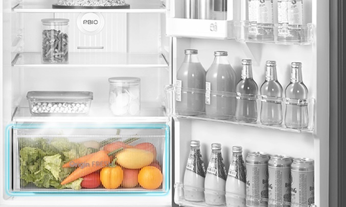 Tủ lạnh Toshiba Inverter 338 lít GR-RT440WE-PMV(06)-MG - Ngăn rau quả chỉnh ẩm 