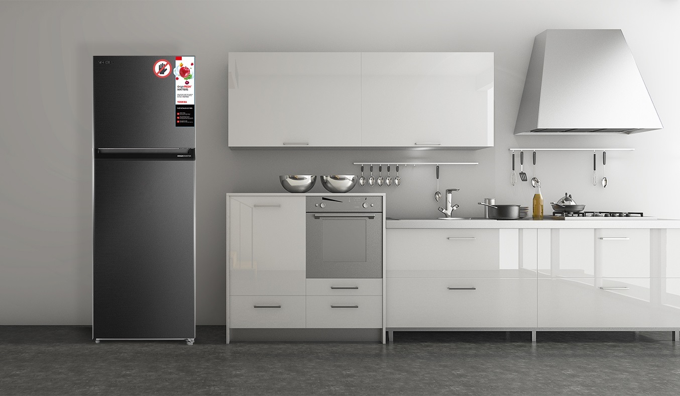 Tủ lạnh Toshiba Inverter 338 lít GR-RT440WE-PMV(06)-MG - Thiết kế cao cấp chống bám vân tay